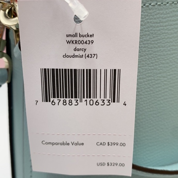 Kate Spade Darcy Small Bucket Crossbody CloudMist - Picture 8 of 16